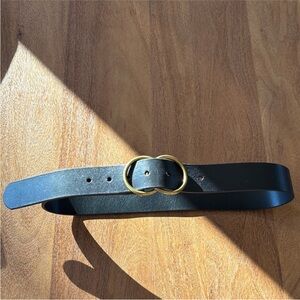 Aritzia Auxiliary black leather belt